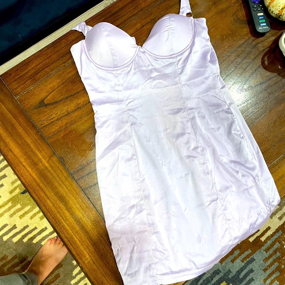 Lavender bodycon dress